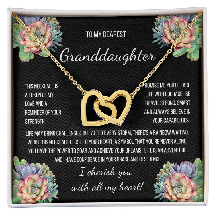 Granddaughter Necklace Gift For Grandaughter Granddaughter Necklace from Grandparents Heart Necklace For Women Necklace Charm Heart Pendant Minimalist Necklace Charming Heart Pendant