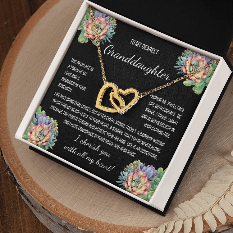 Granddaughter Necklace Gift For Grandaughter Granddaughter Necklace from Grandparents Heart Necklace For Women Necklace Charm Heart Pendant Minimalist Necklace Charming Heart Pendant